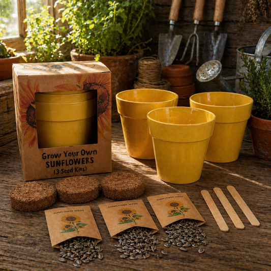 3 x Grow Your Own Sunflower Seed Kit
